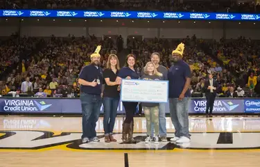 final check presentation at VCU game