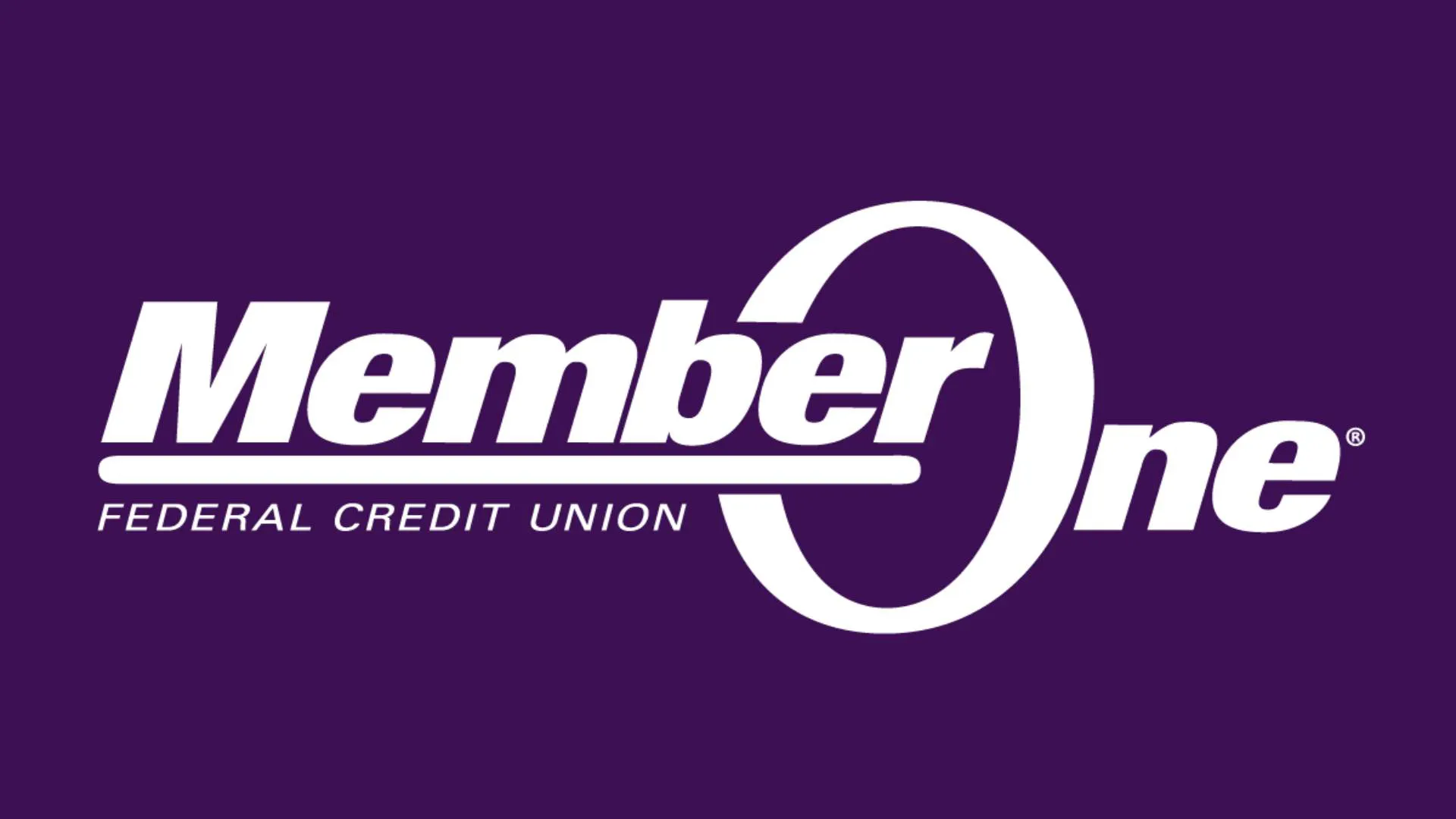 Member One White Logo Dark Purple Background 16x9