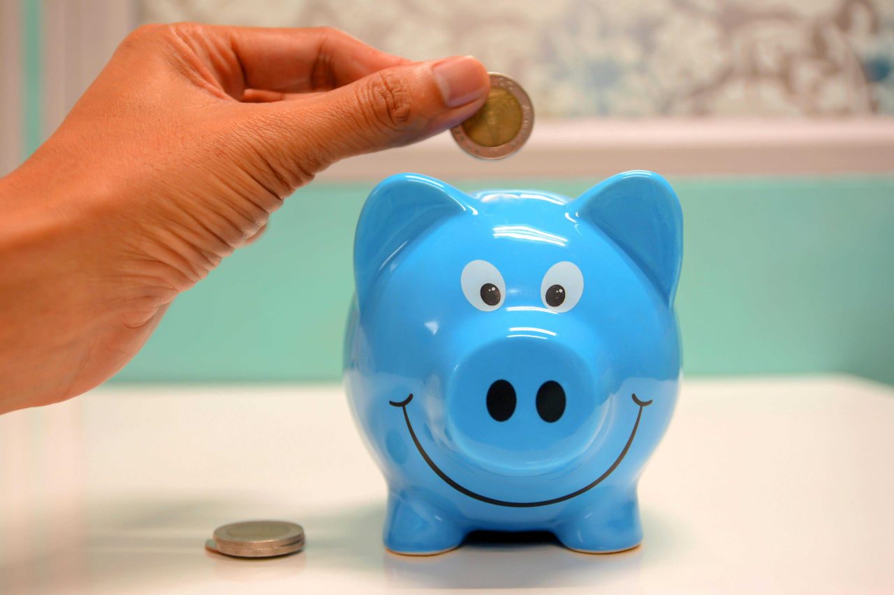 Blue piggy bank photo courtesy Maitree Rimthong
