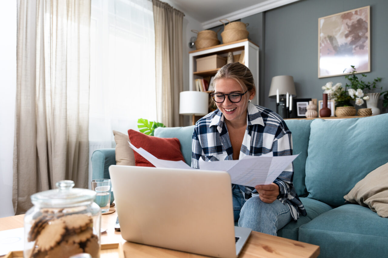 College Student With Laptop